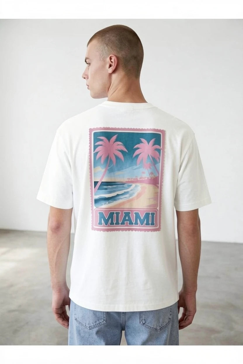 T-shirt Coupe semi Oversize - miami