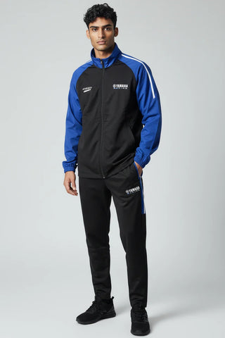 Ensemble survêtements Yamaha Premium Line – Noir et Bleu avec détails fluorescents