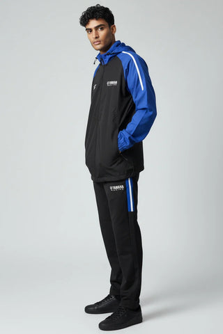 Ensemble survêtements Yamaha Premium Line – Noir et Bleu avec détails fluorescents
