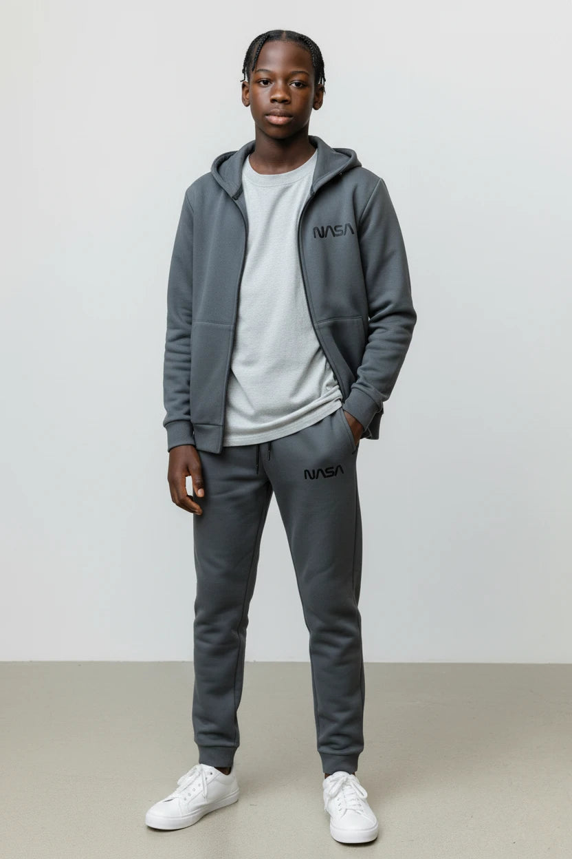 Ensemble Streetwear NASA - Gris Anthracite
