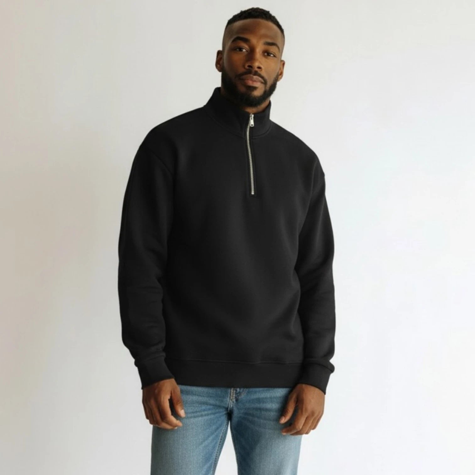 Pull Col Camionneur Noir - FCT Company
