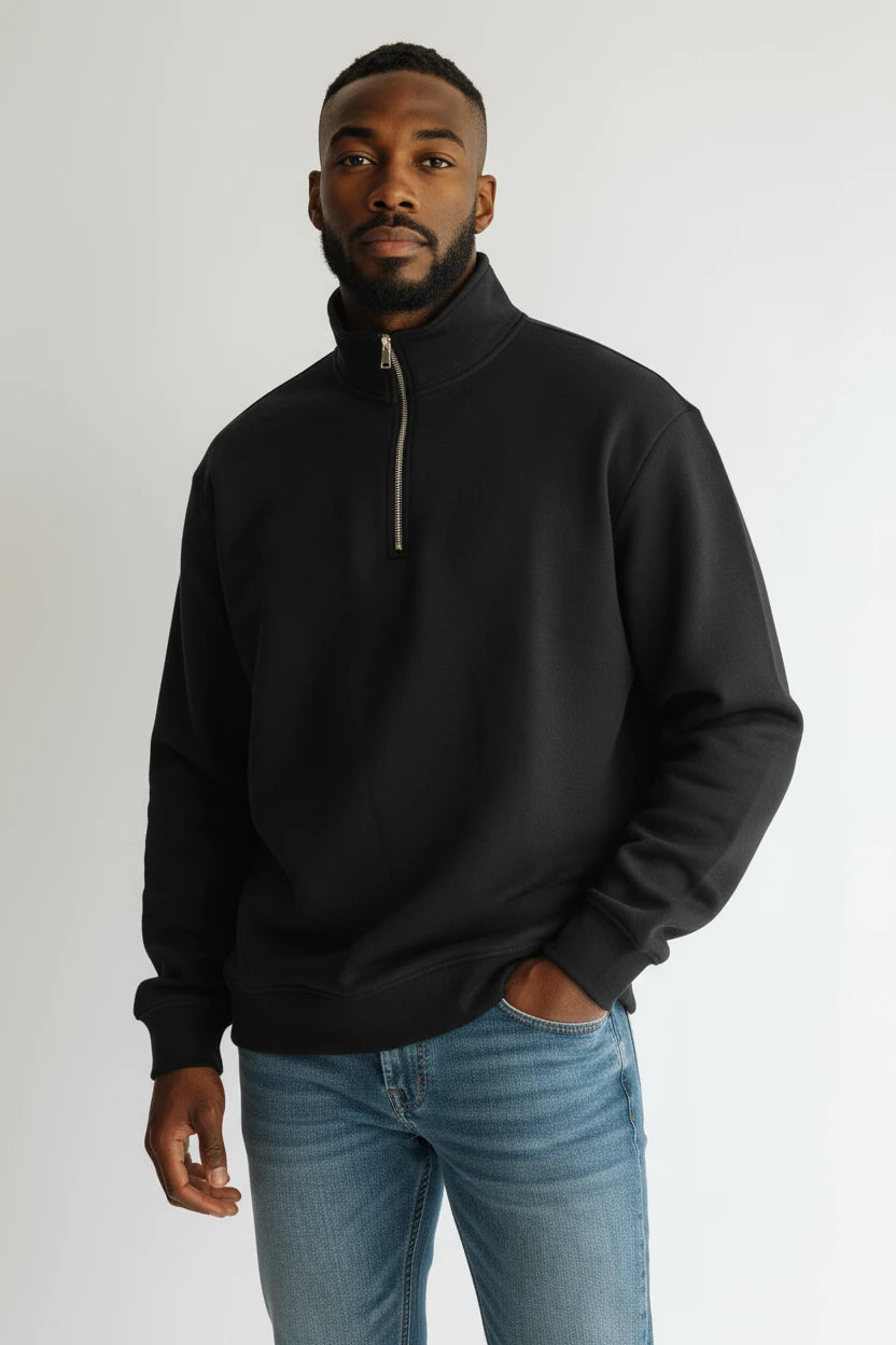 Pull Col Camionneur Noir - FCT Company