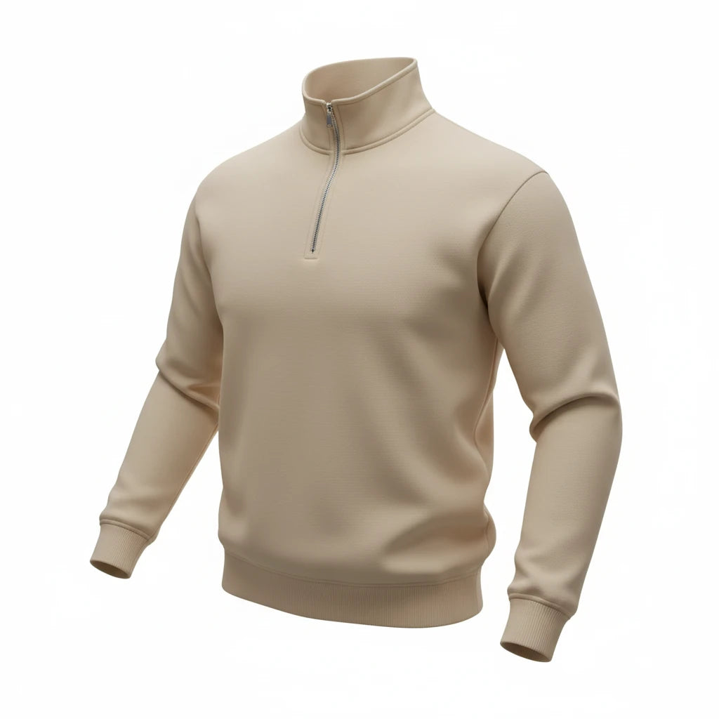 Pull Col Camionneur beige- FCT Company