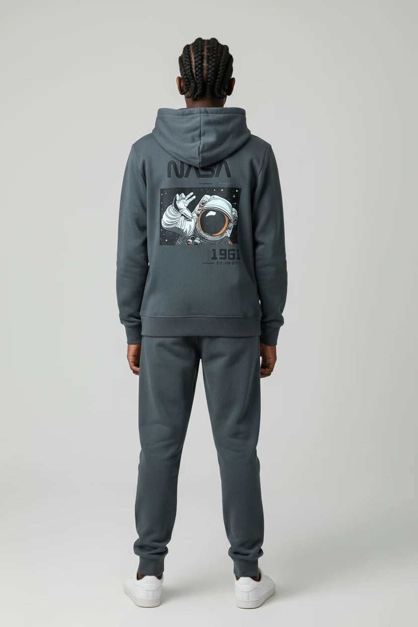 Ensemble Streetwear NASA - Gris Anthracite