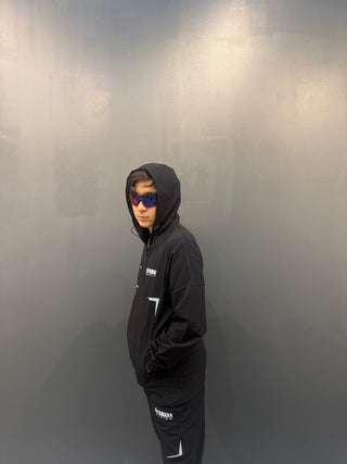 Ensemble Survêtement Yamaha Kid – Noir avec détails fluorescents