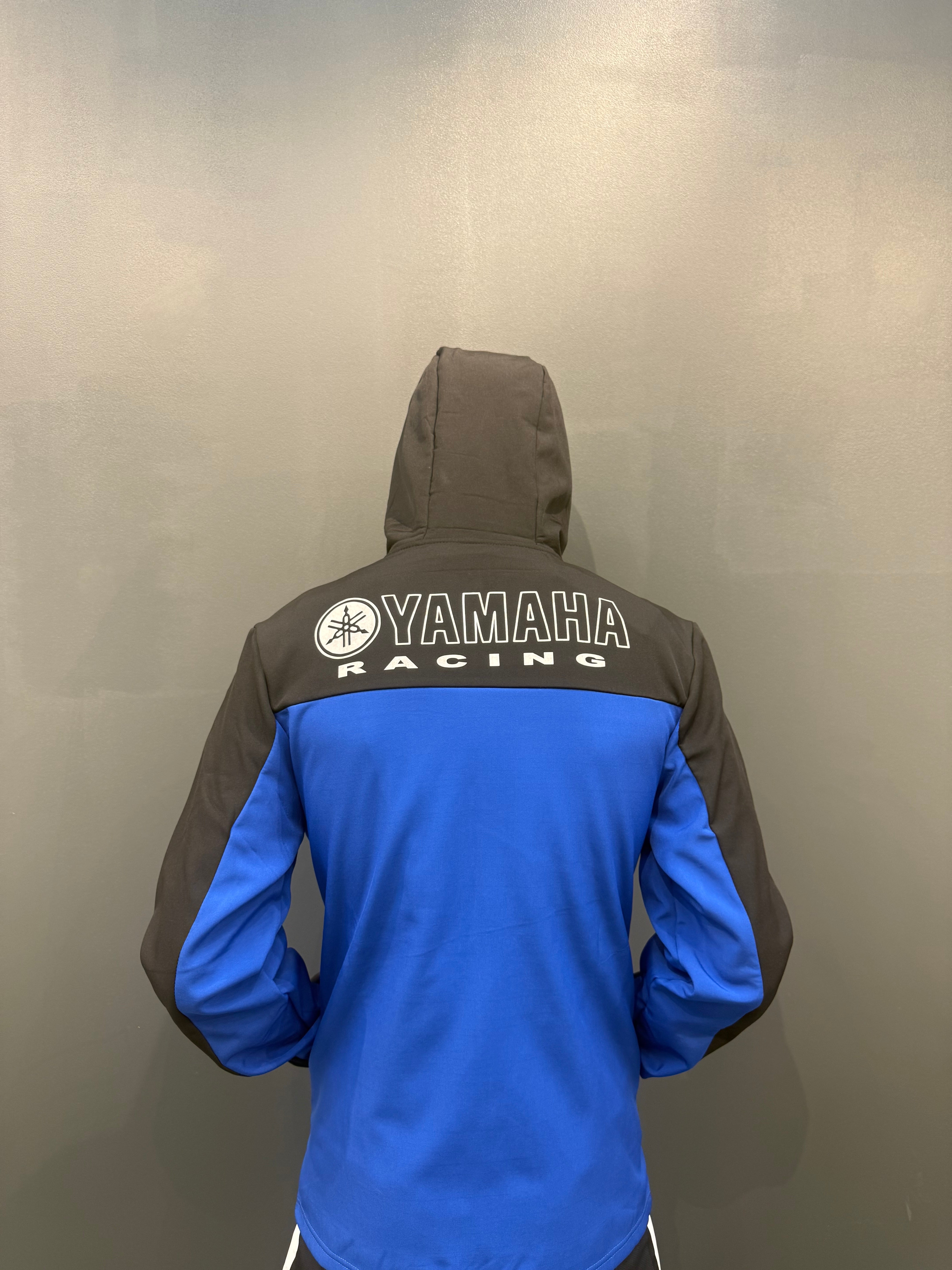 Veste Yamaha Racing - Noir & Bleu roy avec poche zippée frontale