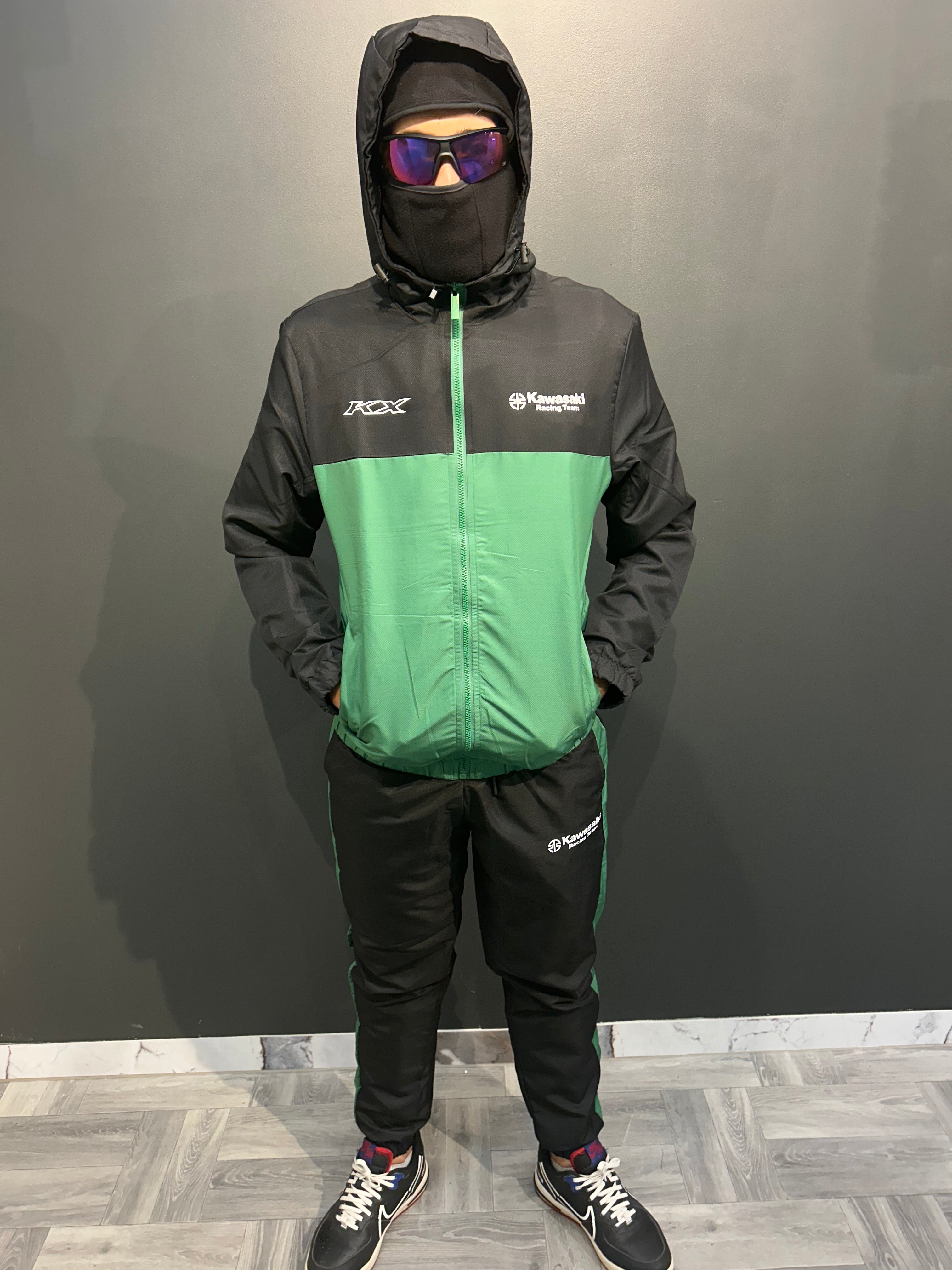 Ensemble kawasaki - Noir & Vert