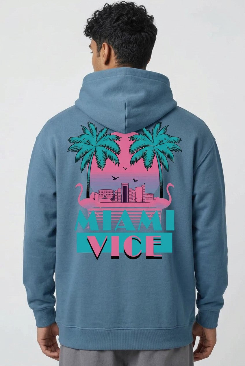 Sweat à Capuche Oversize — Miami Vice