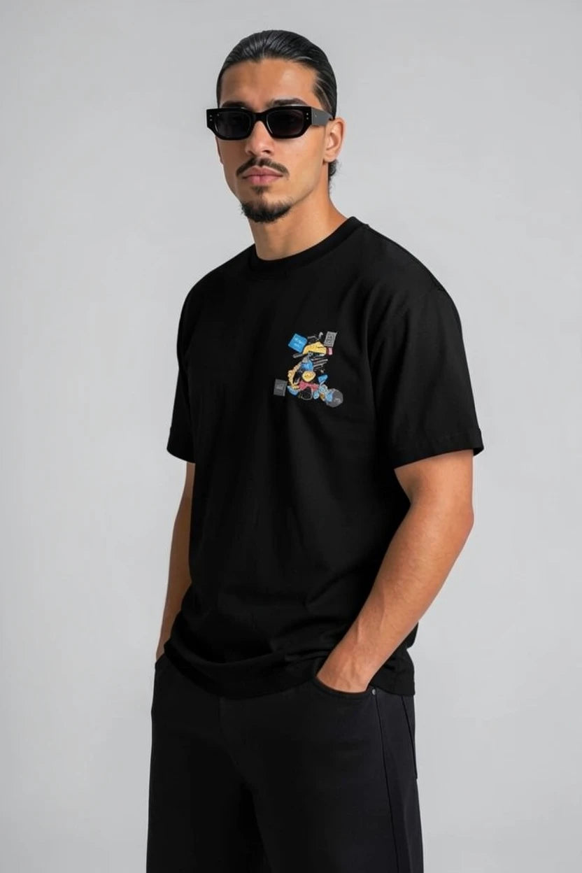 T-Shirt "Sticker Dump" – Édition Trash-Art Collage