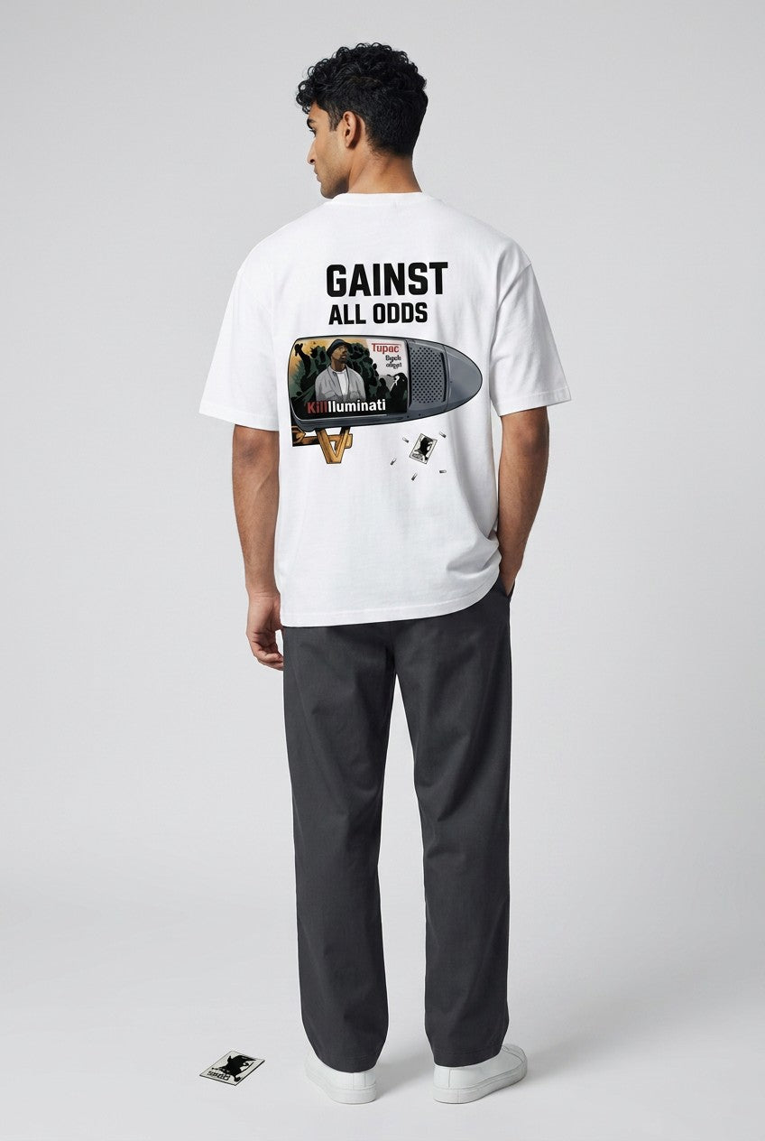 T-shirt Homme semi Oversize "AGAINST ALL ODDS"