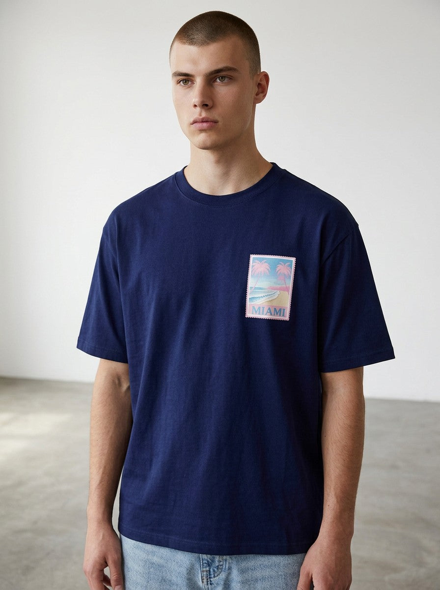 T-shirt Coupe semi Oversize - miami