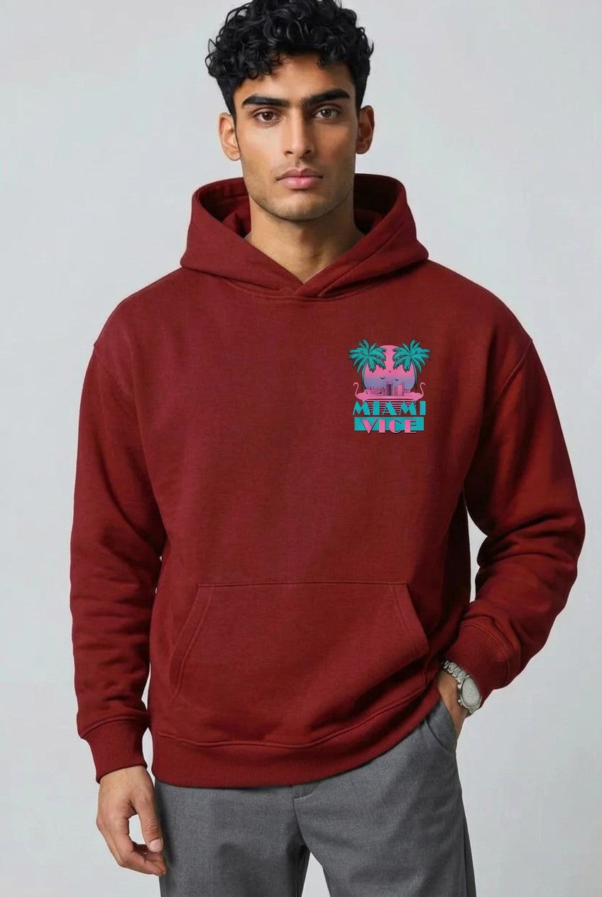 Sweat à Capuche Oversize — Miami Vice