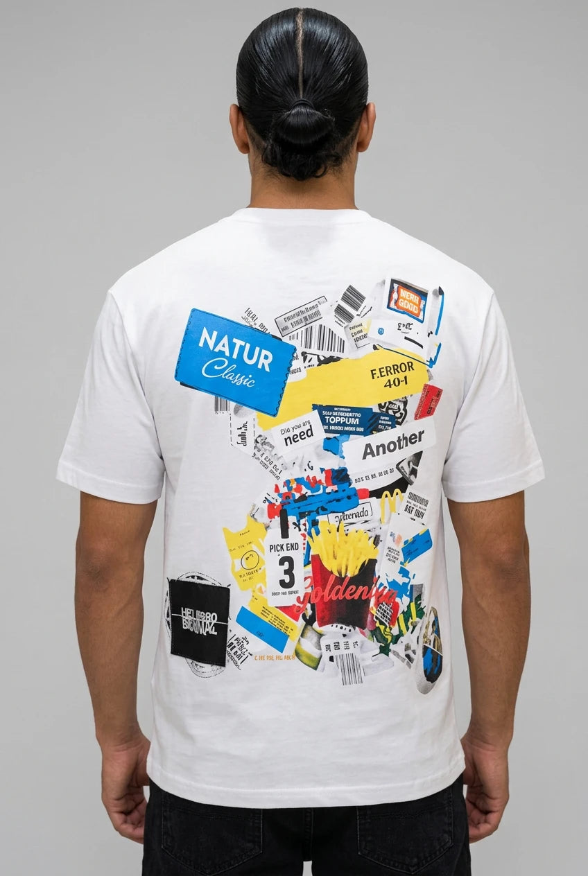 T-Shirt "Sticker Dump" – Édition Trash-Art Collage