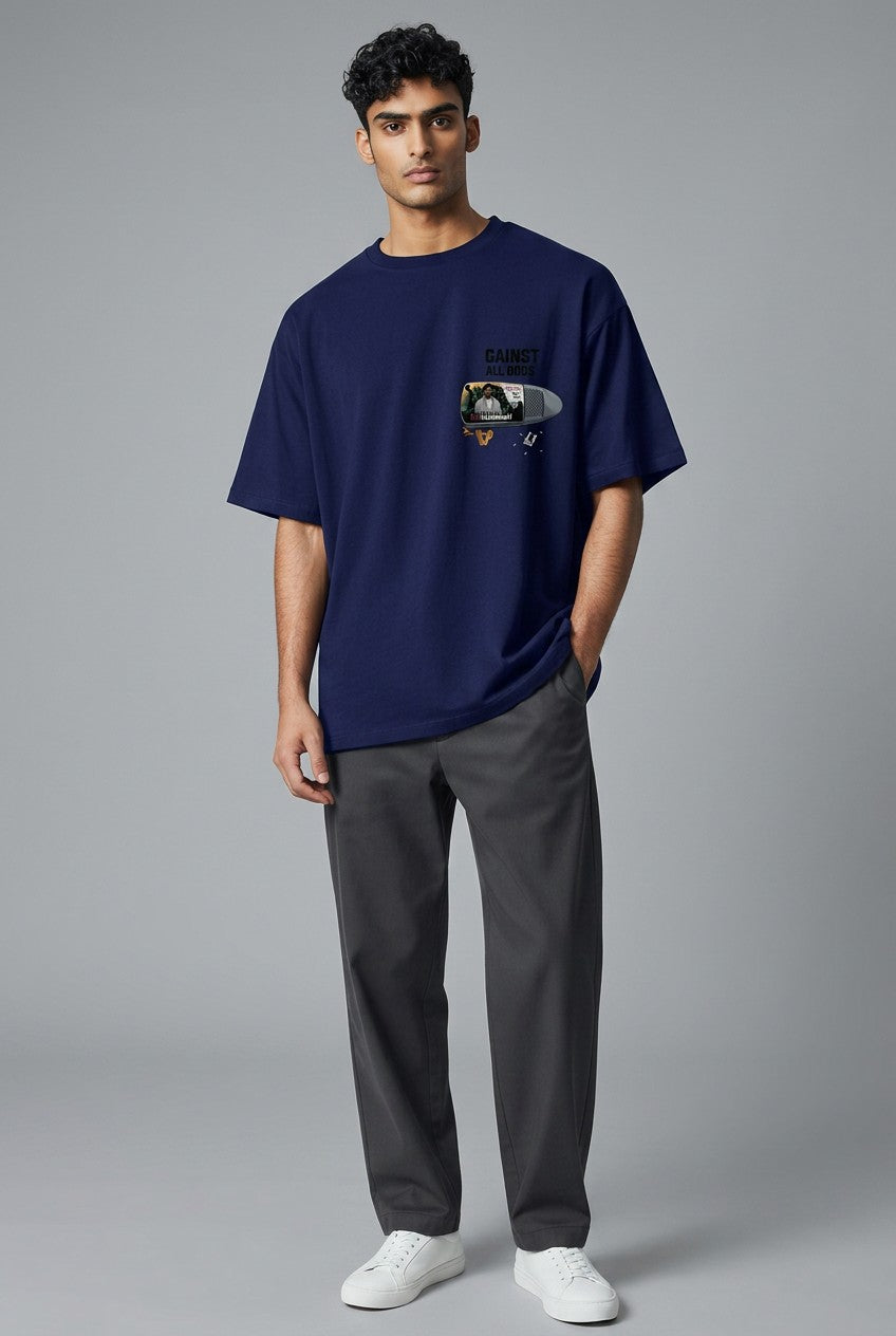 T-shirt Homme semi Oversize "AGAINST ALL ODDS"