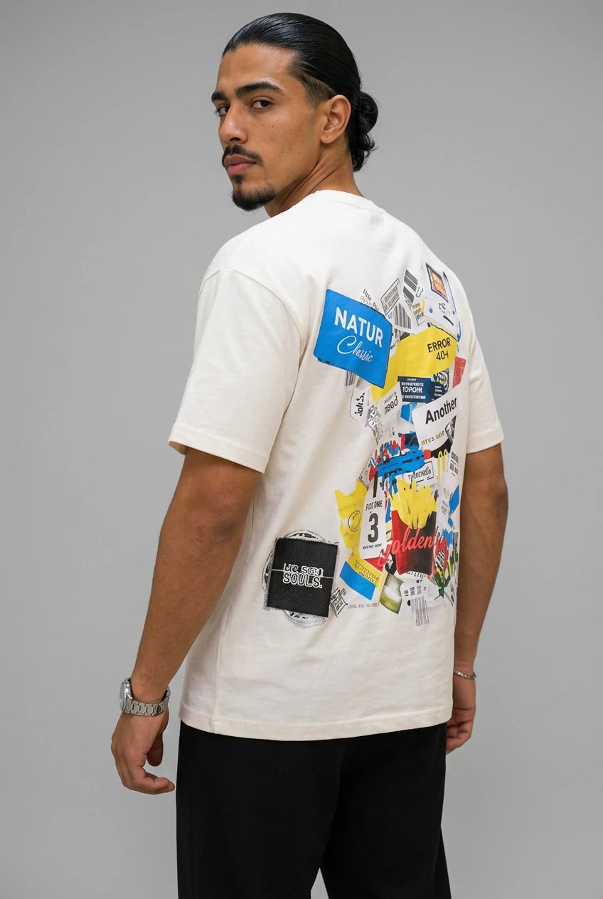 T-Shirt "Sticker Dump" – Édition Trash-Art Collage