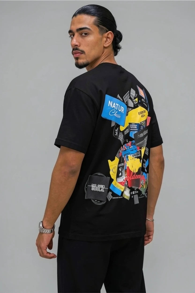 T-Shirt "Sticker Dump" – Édition Trash-Art Collage