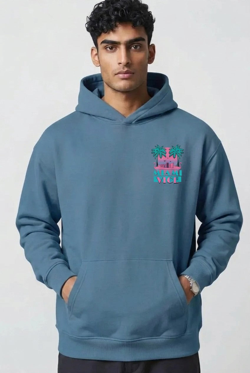 Sweat à Capuche Oversize — Miami Vice