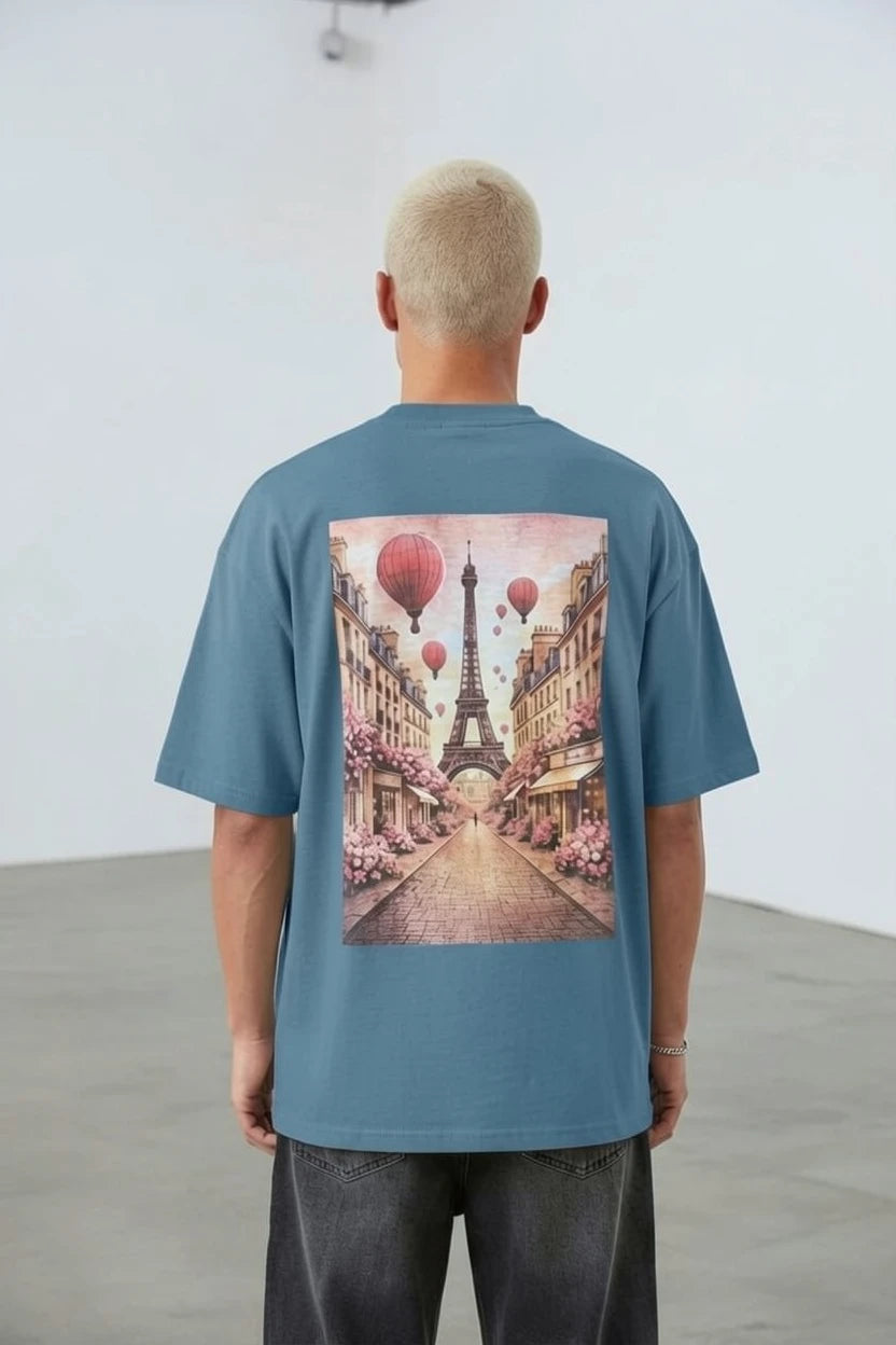 T-Shirt Graphique "Trocadéro" – Paris en Fleurs