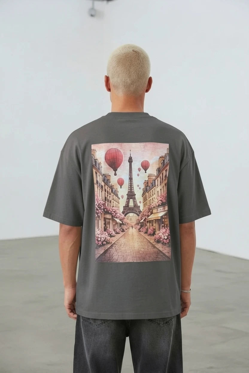 T-Shirt Graphique "Trocadéro" – Paris en Fleurs