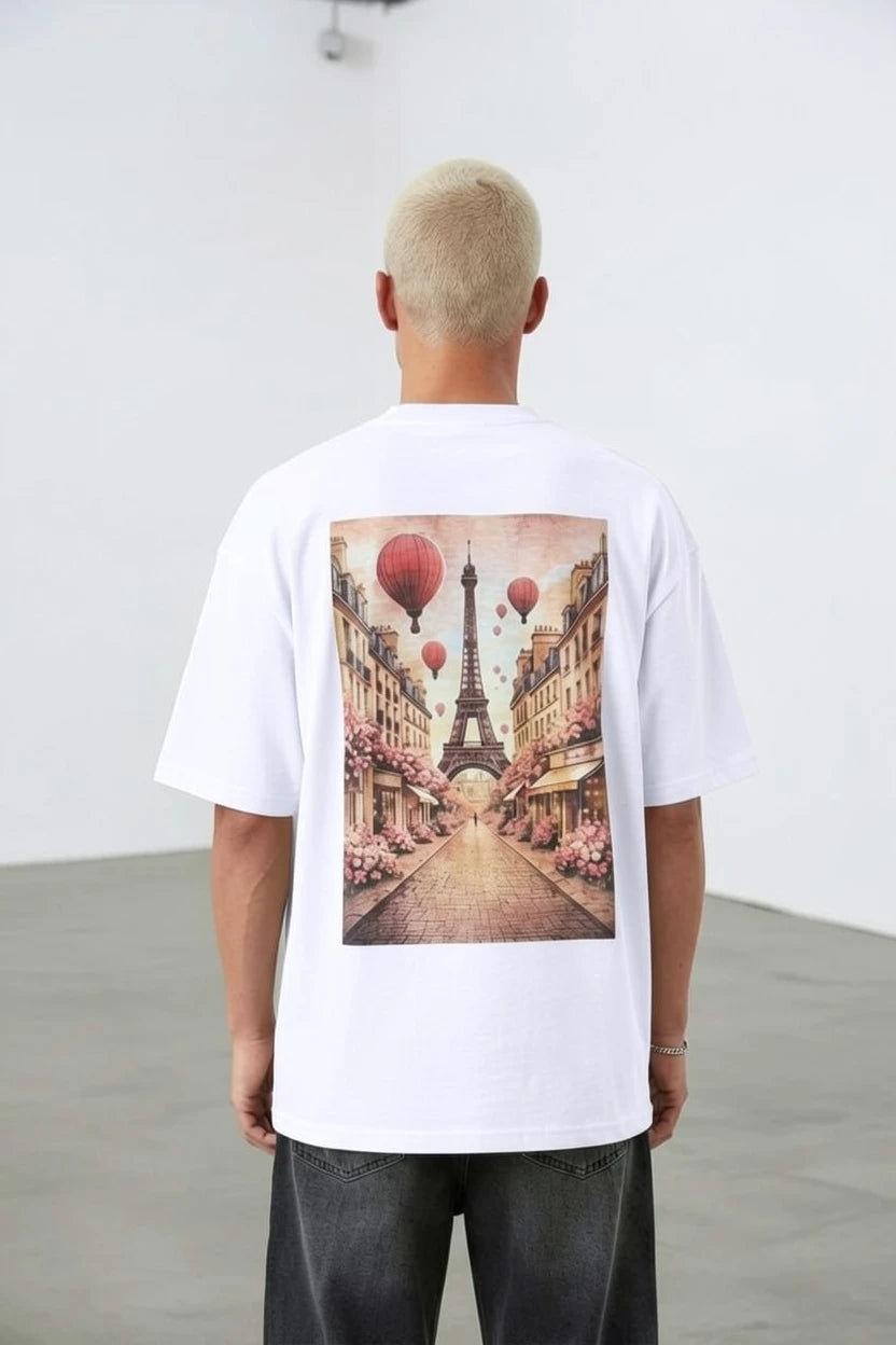 T-Shirt Graphique "Trocadéro" – Paris en Fleurs