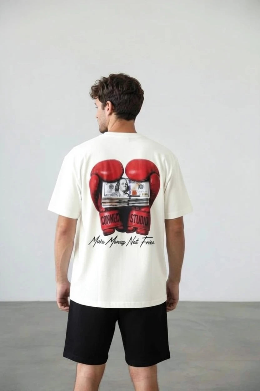 T-Shirt Graphique "Make Money Not Friends"