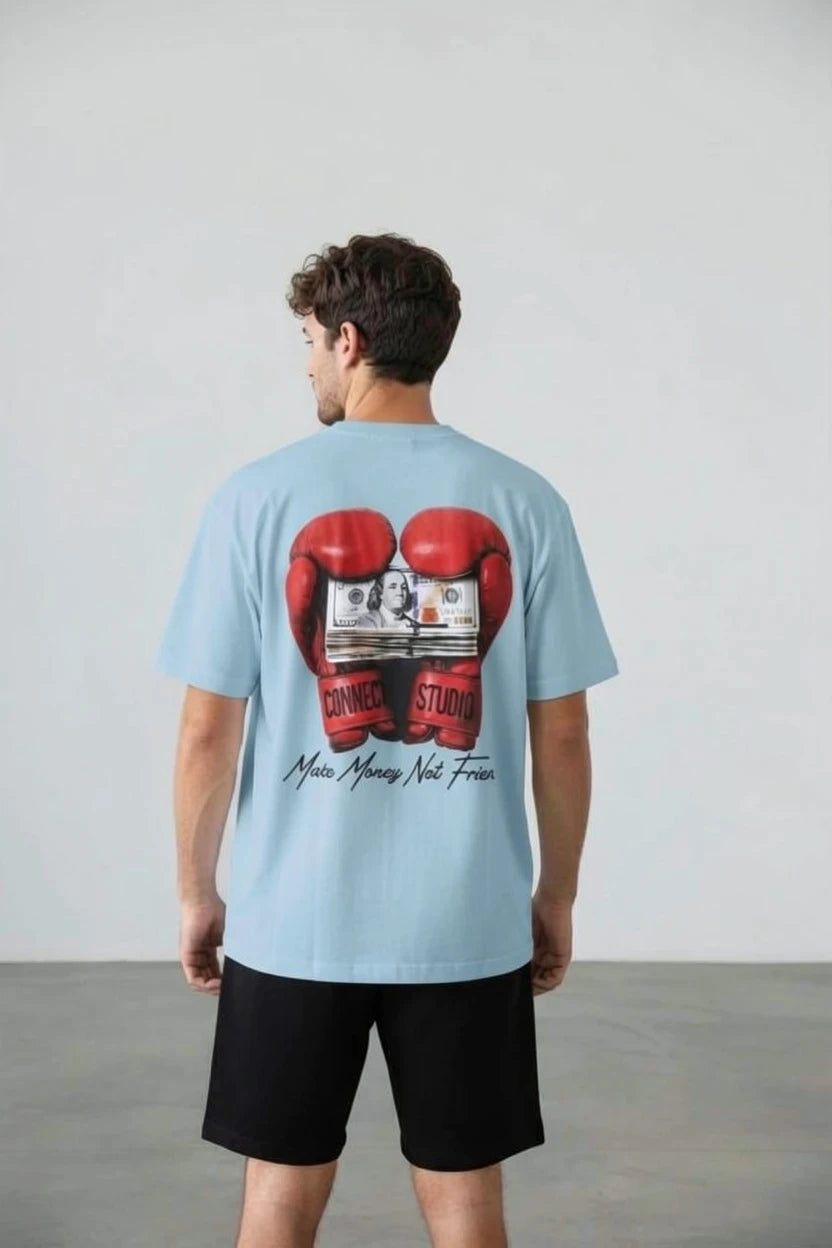 T-Shirt Graphique "Make Money Not Friends"