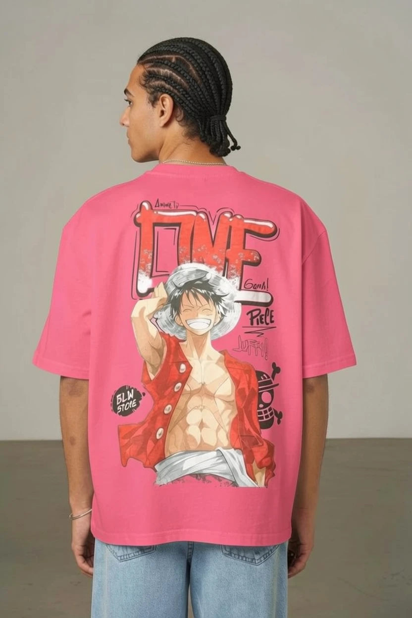 T-Shirt Graphique "One Piece" – Édition Luffy Street Art