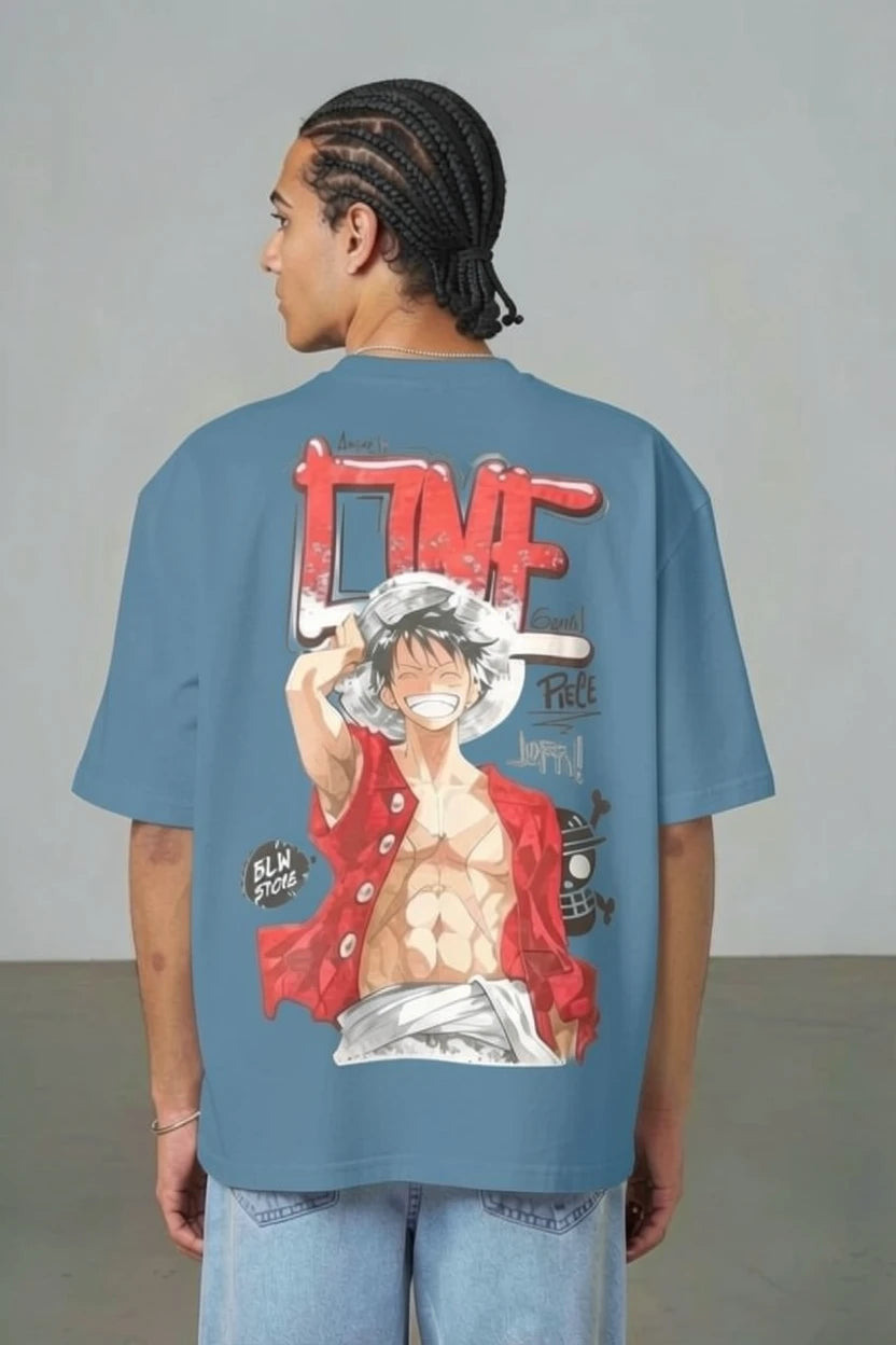 T-Shirt Graphique "One Piece" – Édition Luffy Street Art