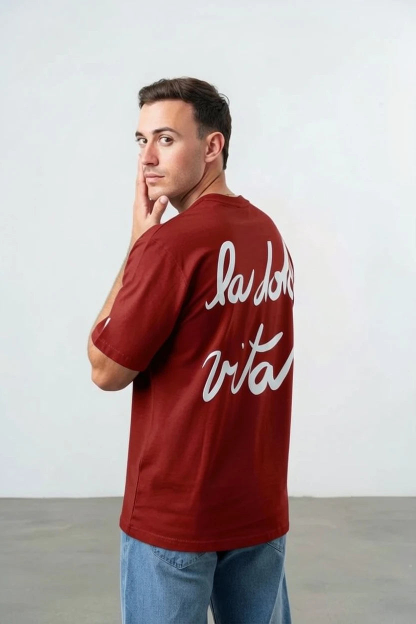 T-Shirt "La Dolce Vita" – Édition Signature Cursive