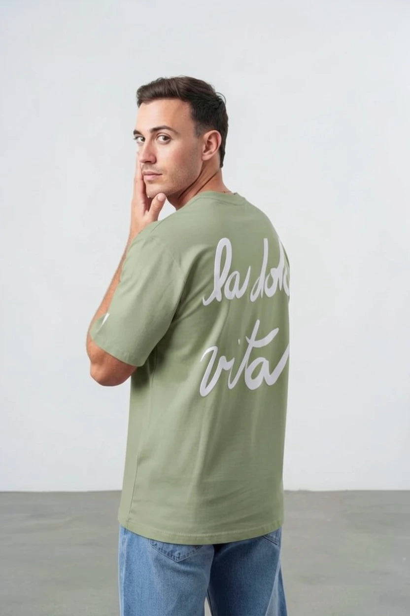 T-Shirt "La Dolce Vita" – Édition Signature Cursive