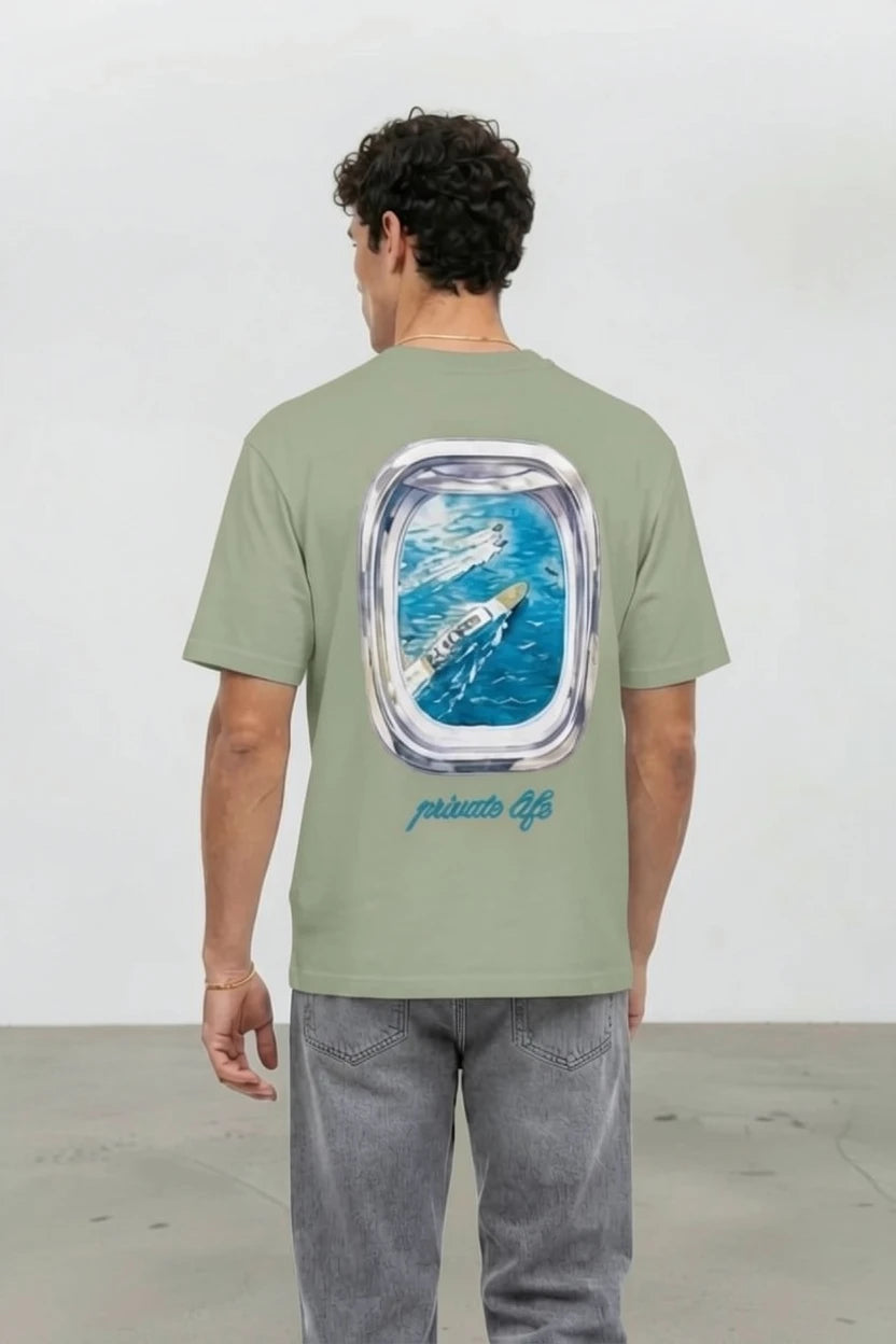 T-Shirt Graphique "Private Life" – Édition Porthole Yacht