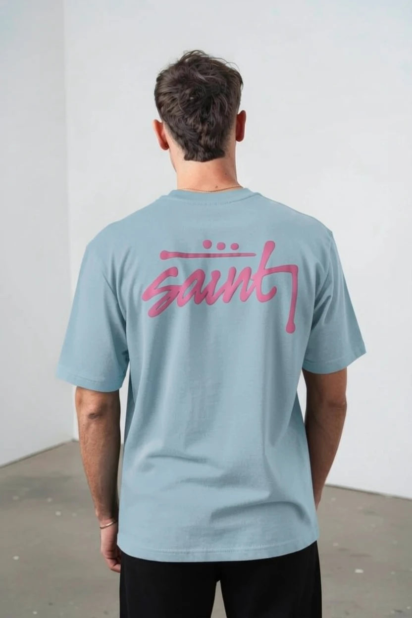 T-Shirt Graphique "Saint Signature" – Édition Neon Pink