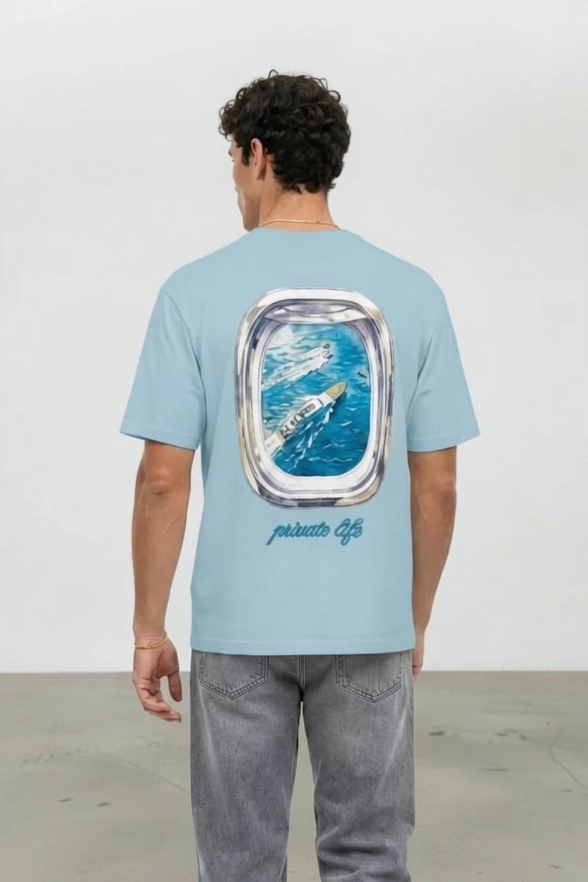 T-Shirt Graphique "Private Life" – Édition Porthole Yacht