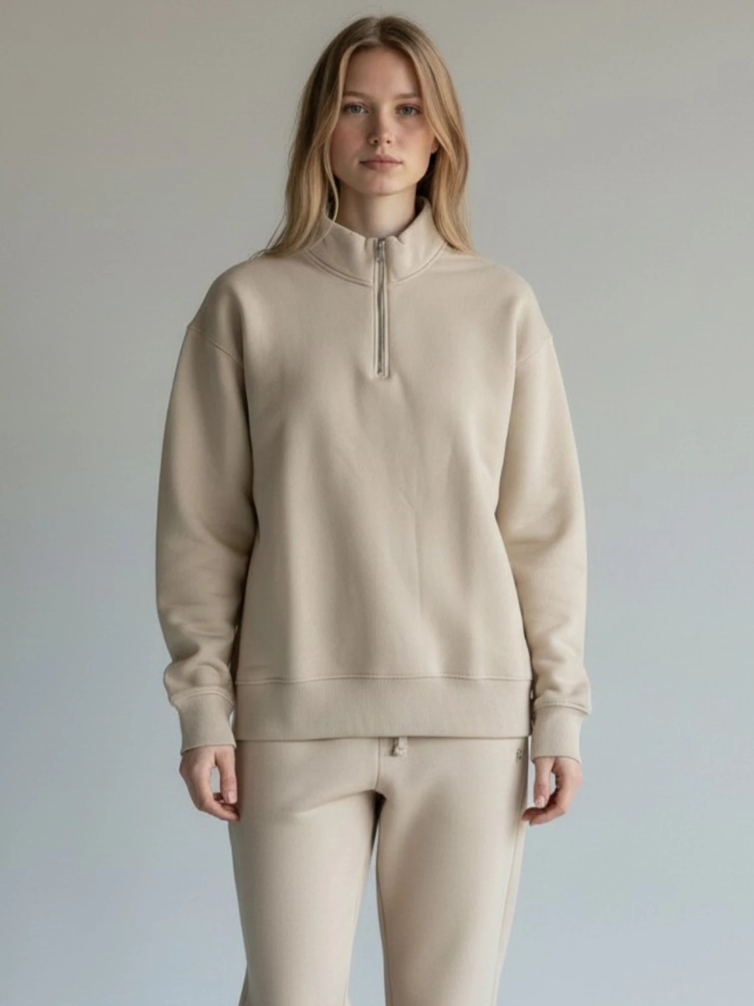 Pull Col Camionneur beige- FCT Company