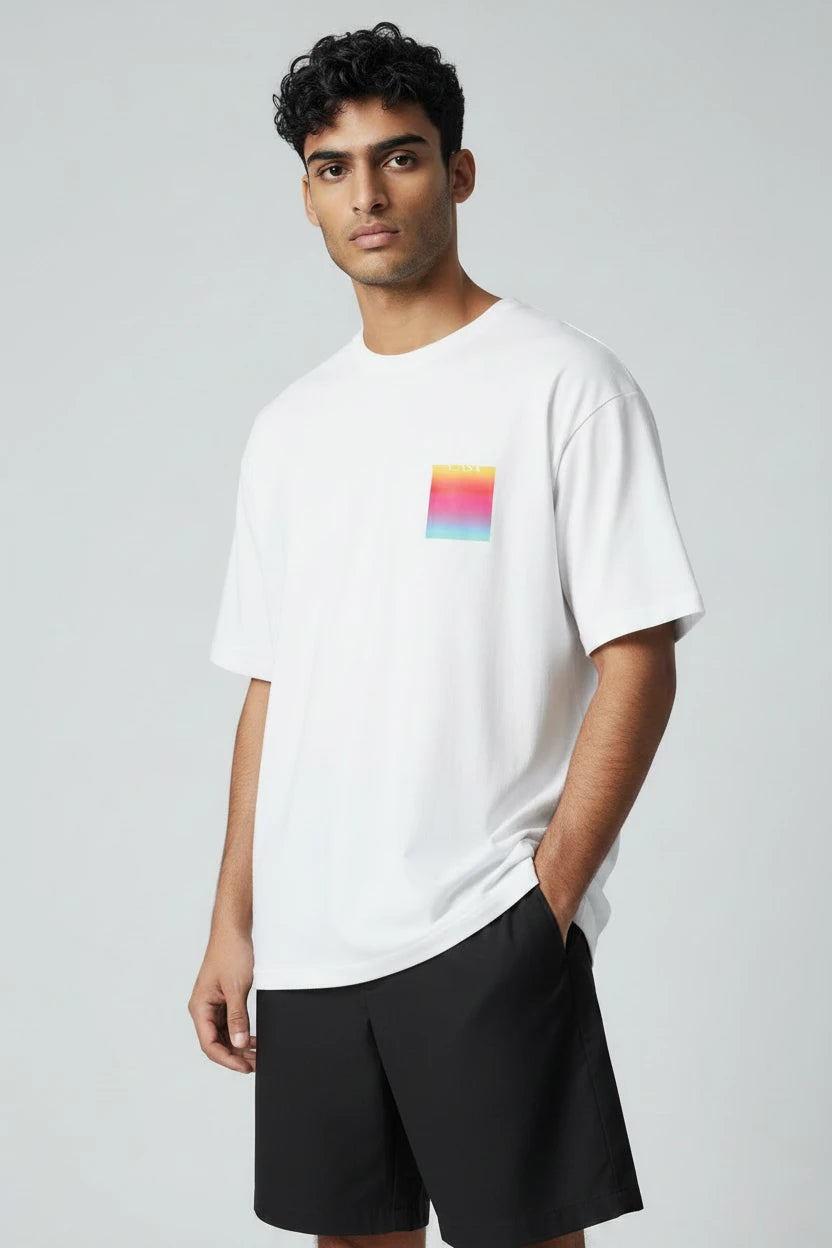 T-shirt Casa homme – Graphique Carré Aurore