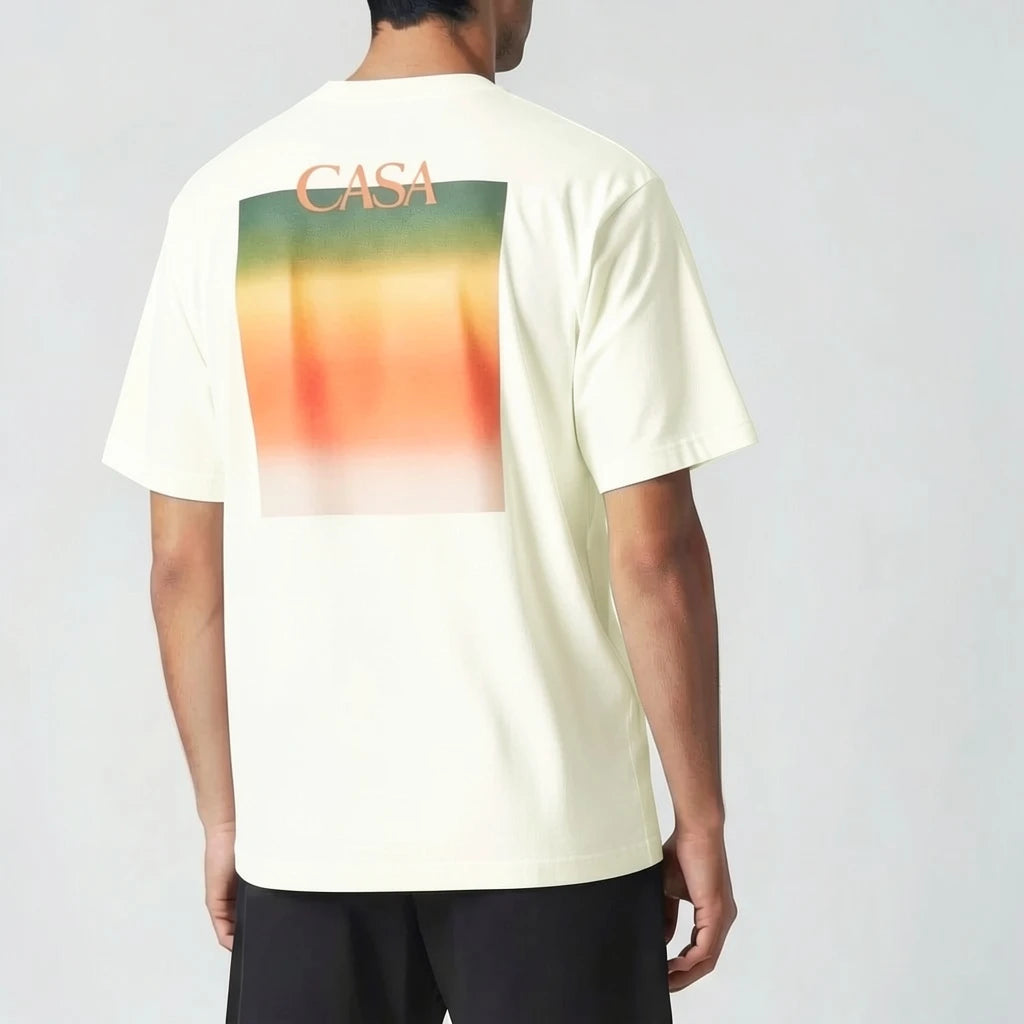 T-shirt casa – Graphique Carré Horizon