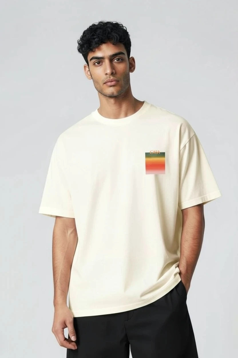 T-shirt casa – Graphique Carré Horizon
