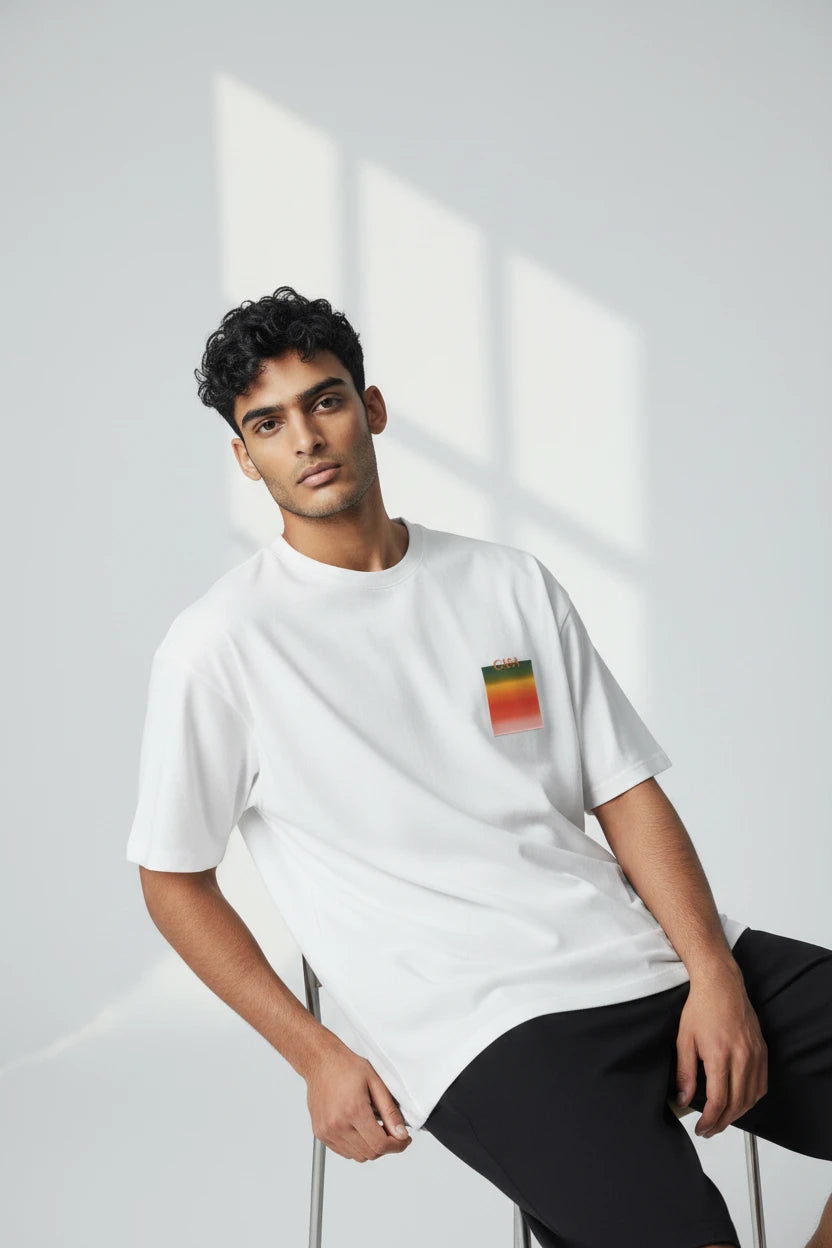 T-shirt casa – Graphique Carré Horizon