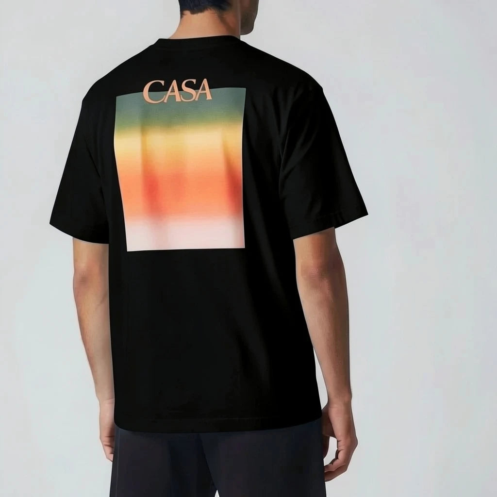 T-shirt casa – Graphique Carré Horizon