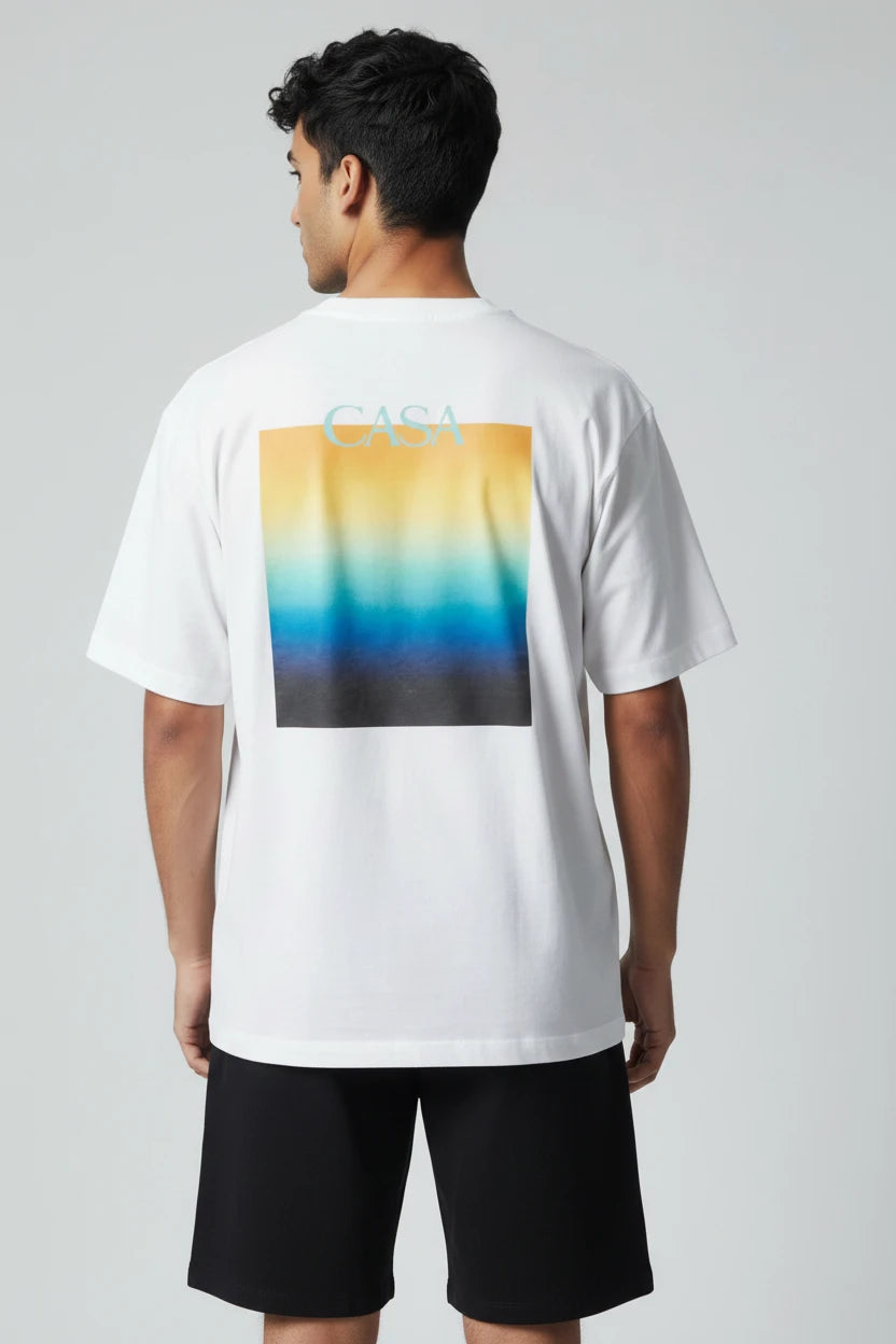 T-Shirt Graphique Casa – Édition Horizon Nocturne