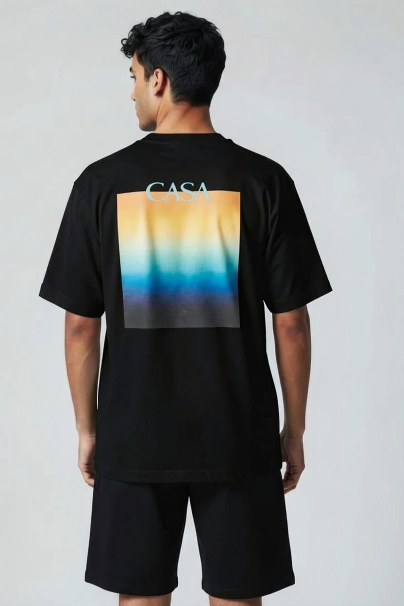 T-Shirt Graphique Casa – Édition Horizon Nocturne