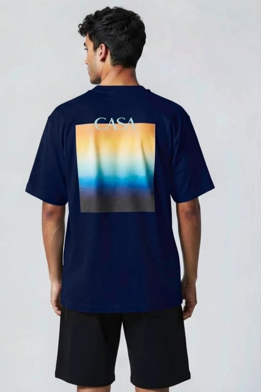 T-Shirt Graphique Casa – Édition Horizon Nocturne