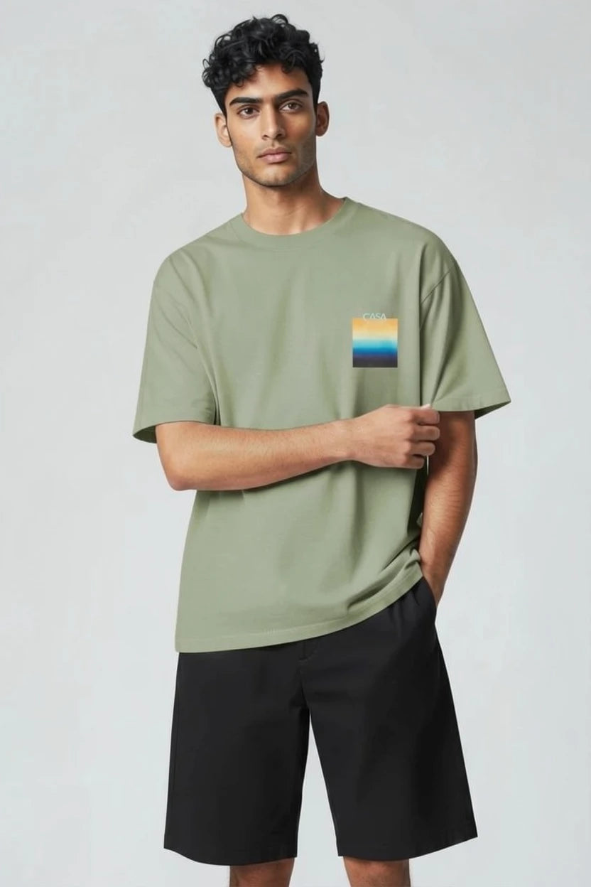 T-Shirt Graphique Casa – Édition Horizon Nocturne