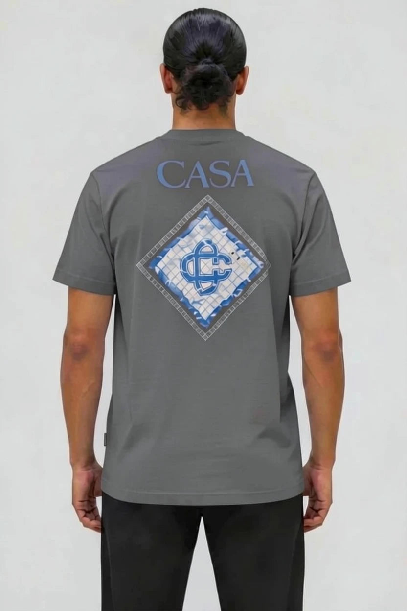 T-Shirt Graphique CASA – Édition Blason Mosaïque