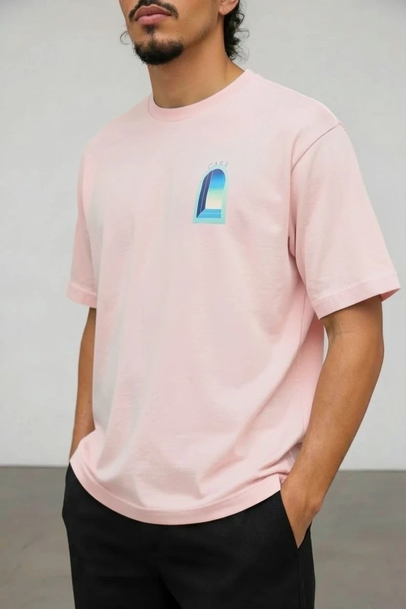 T-Shirt Graphique CASA – Arche Bleu Turquoise