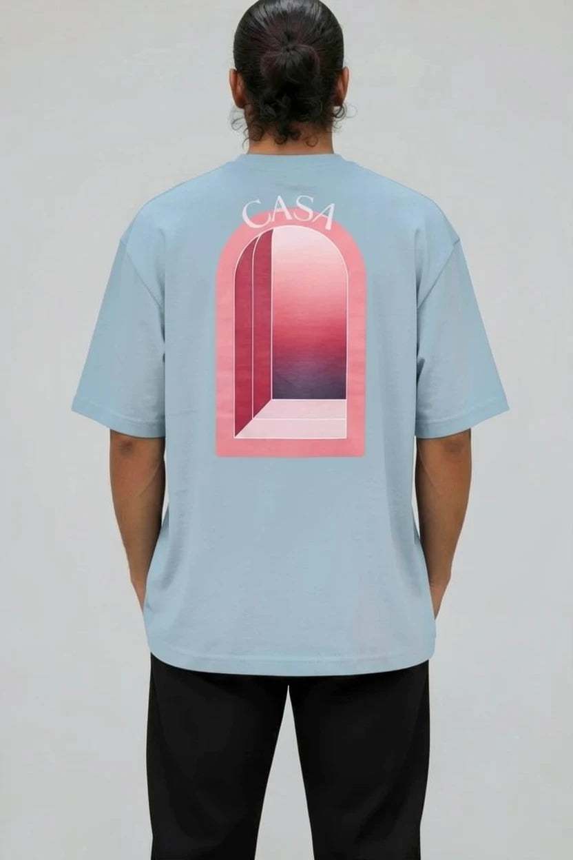 T-Shirt Graphique CASA – Édition arche Rose