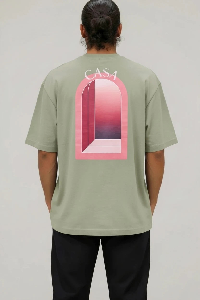 T-Shirt Graphique CASA – Édition arche Rose