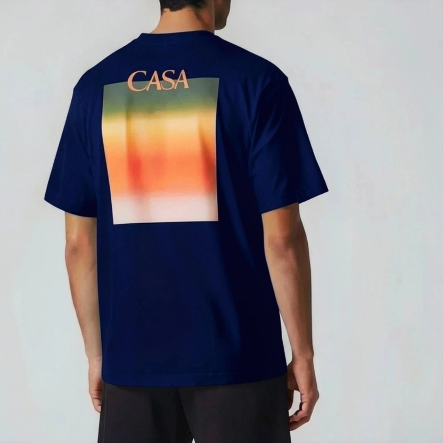 T-shirt casa – Graphique Carré Horizon