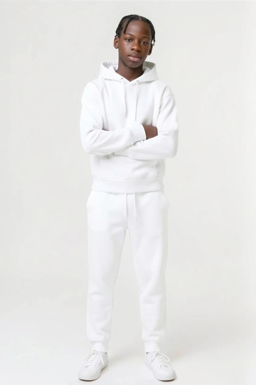 Ensemble Survêtement Enfant Uni Sweat à Capuche