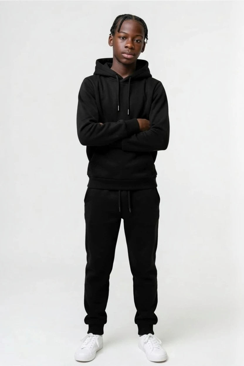 Ensemble Survêtement Enfant Uni Sweat à Capuche